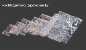 Rychlozavírací Zipové sáčky - 7x10cm - balení 100ks, zip
