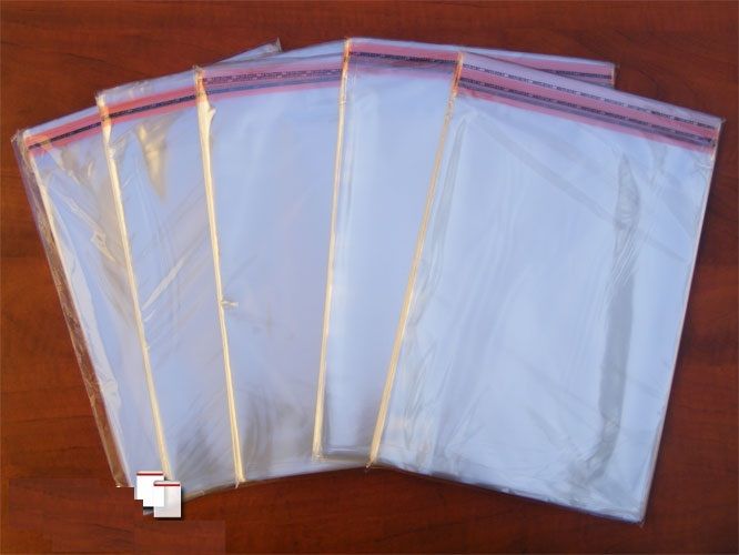 Průhledný sáček s lepící klopou PP 20x30cm - 10kusů transparentní
