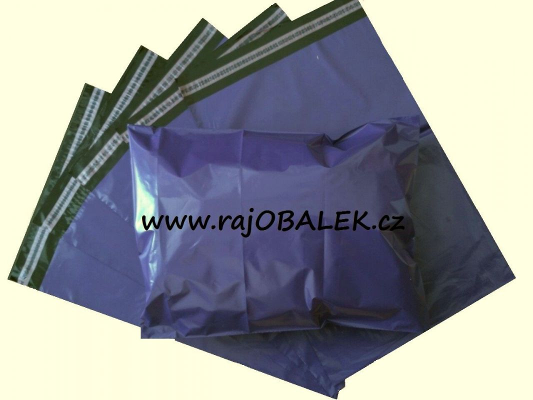 Fialové plastové obálky 16x23cm(6x9)LDPE barevné plastové obálky