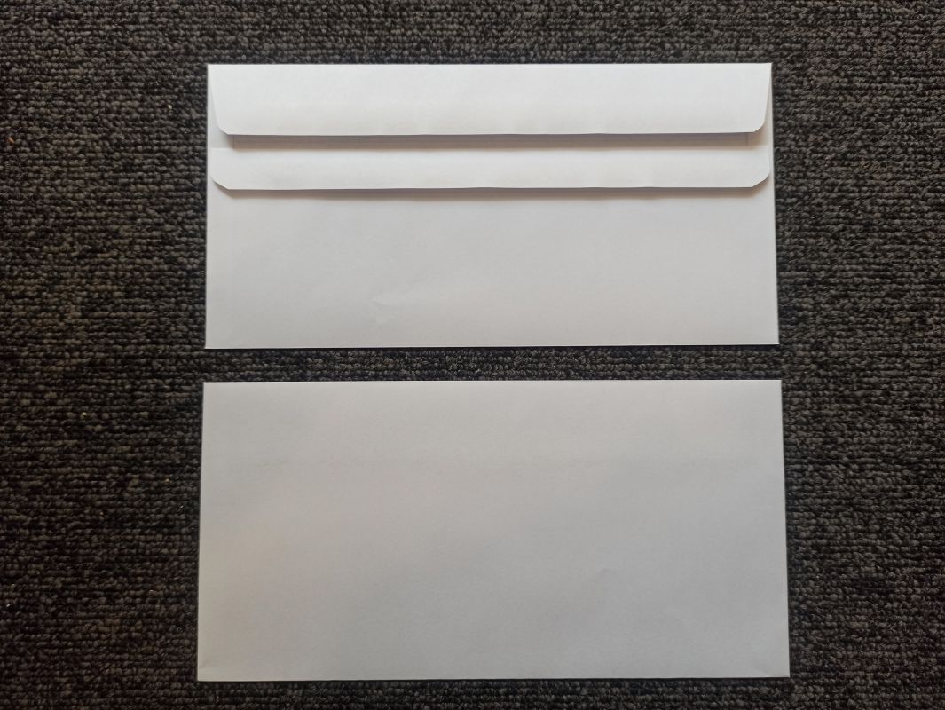 Poštovní obálka DK bílá s krycí páskou - 10kusů v balení