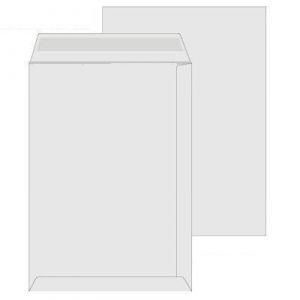 Poštovní obálky C4 bílé s krycí páskou - 10ks