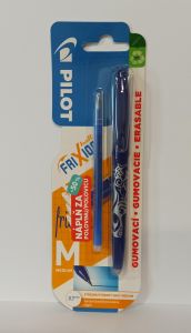 Gumovací pero Pilot Frixion Ball 0,7 modré + náplň