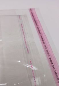 Průhledný sáček s lepící klopou PP 40x50cm - 1kus transparentní