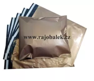 Zlaté plastové obálky 23x30cm LDPE - VADA