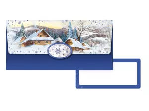 Obálka na peníze Vánoce domečky 88-056