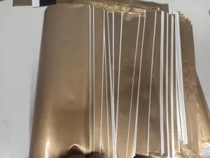 Zlaté plastové obálky 23x30cm LDPE - VADA BO
