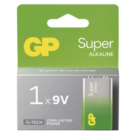 Alkalická baterie GP Super 9V, 1 ks