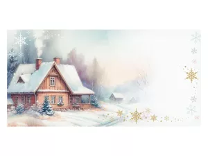 Dopisní obálka DL s potiskem VÁNOC