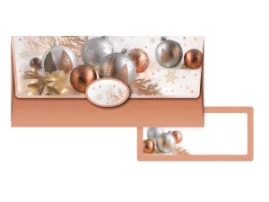 Obálka na peníze Vánoce ozdoby 88-058