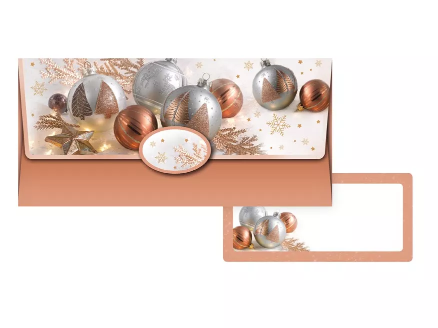 Obálka na peníze Vánoce ozdoby 88-058 MFP